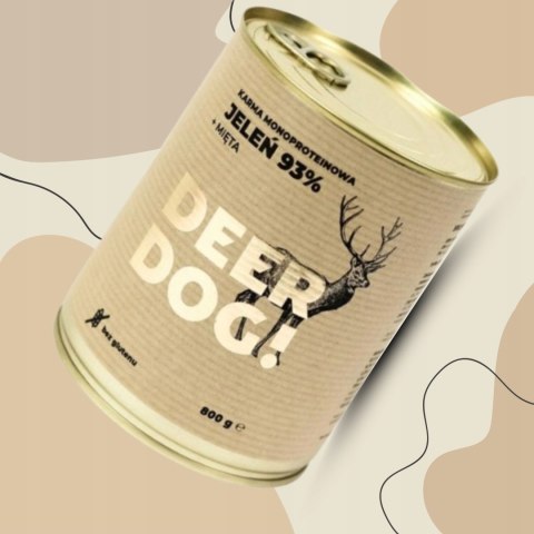Deer Dog Jeleń z miętą 800g puszka