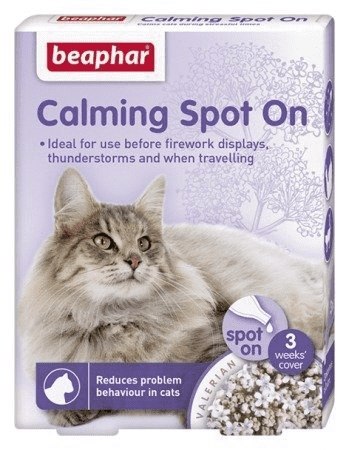 BEAPHAR Calming Spot On Krople Uspokajające Dla Kota 3x0.4ml