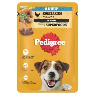 Pedigree Mokra Karma Dla Dorosłych Psów Z Kurczakiem I Warzywami W Sosie 100g