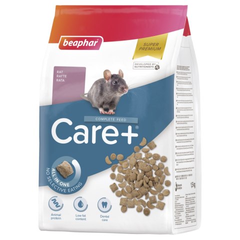 BEAPHAR Care+ Rat Karma Super Premium Dla Szczurów 1,5kg