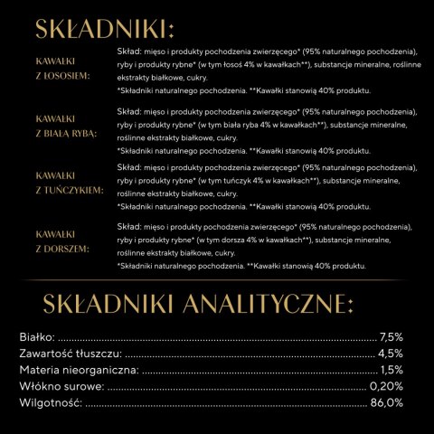Sheba Delicacy Rybne Smaki W Galaretce, Z Łososiem, Z Białą Rybą, Z Tuńczykiem, Z Dorszem 80x85g