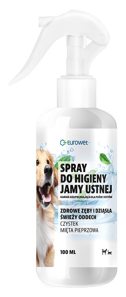 Eurowet Spray Do Higieny Jamy Ustnej Z Czystkiem I Miętą Pieprzową 100ml
