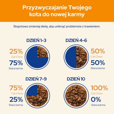 PURINA Cat Chow Adult Kurczak i cukinia Multipack 10x85g