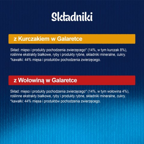 Felix Wiejskie Smaki W Galaretce Z Wołowina I Kurczakiem 4x85g
