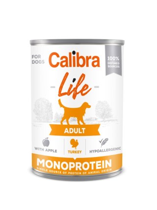 Calibra Dog Life Adult Turkey With Apples Karma Dla Psa 400g