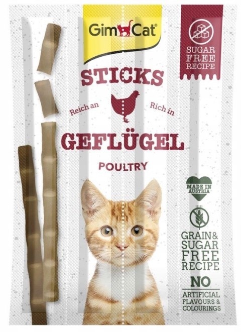 Gimcat Sticks Przysmak Dla Kota Z Drobiem I Wątróbką 4szt
