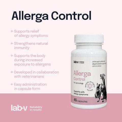 Lab-v Allerga Control Wsparcie Przy Objawach Alergii 45 Kapsułek