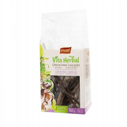 Vitapol Vita Herbal Przysmak Dla Gryzoni I Królików Owocowe Gałązki 50g