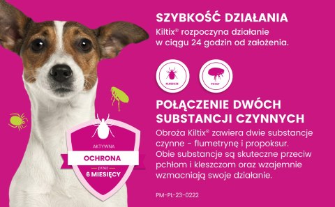 Bayer Kiltix Obroża Na Kleszcze I Pchły Dla Psa 38cm