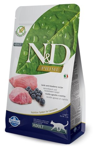 Farmina N&D Prime Feline Adult Lamb&Blueberry 5kg
