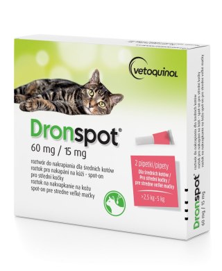 Bayer Dronspot Krople Na Robaki I Pasożyty 2x0,7ml
