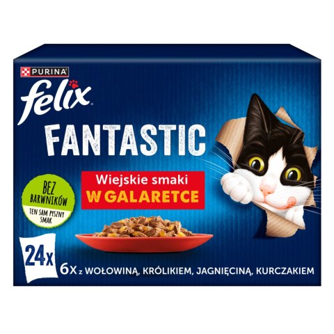 Felix Fantastic Wiejskie Smaki W Galaretce 24x85g