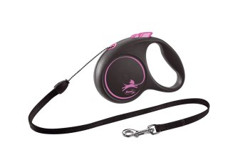 Flexi Smycz Black Design S Linka 5m Do 15kg Różowa