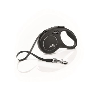 Flexi Smycz New Classic S Taśma 5m Do 15kg Czarna