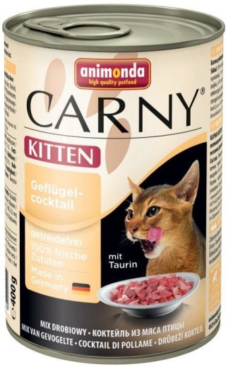 Animonda Cat Carny Kitten Koktajl Drobiowy 400g