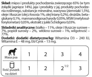 Dolina Noteci Premium Karma Dla Psów Małych Ras Junior Bogata W Żołądki Jagnięce 185g